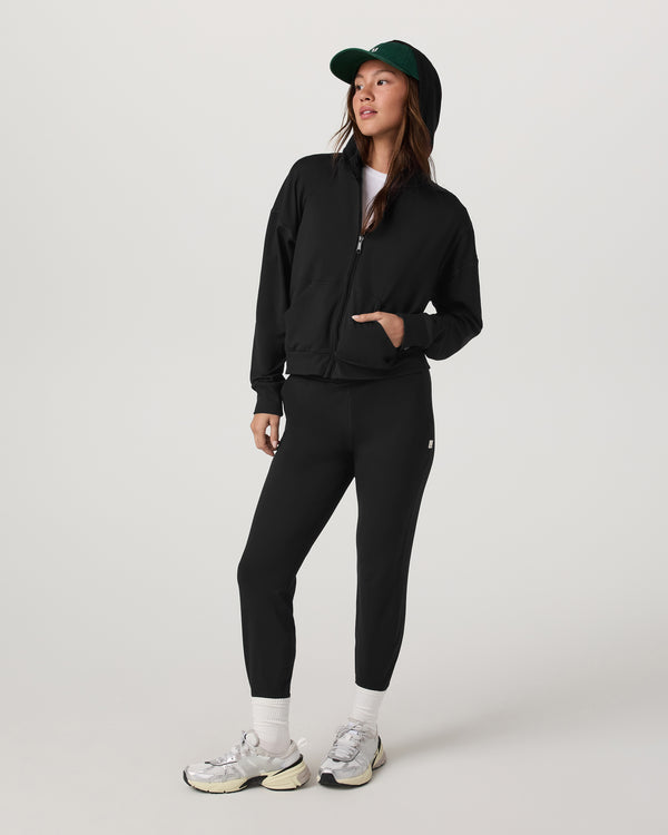 Halo Modern Full Zip Hoodie | True Black